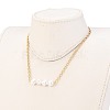 ABS Plastic Imitation Pearl Beaded Necklaces NJEW-JN03179-5
