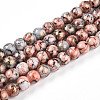 Baking Paint Glass Beads Strands X-DGLA-N003-6mm-B05-1