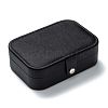 PU Leather Button Jewelry Boxes CON-P012-03B-2