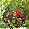 Cardinal Lovebirds Window Hanging Ornaments PW-WGA0D53-01-2