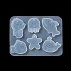Starfish/Whale/Octopus Pendant DIY Silhouette Silicone Mold DIY-K073-09A-5