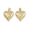 Brass Micro Pave Cubic Zirconia Pendants X-ZIRC-I367-07G-06-1
