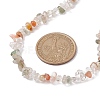 Natural Rutilated Quartz Chip Beaded Necklace NJEW-JN04615-10-3