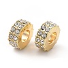 Rack Plating Alloy Rhinestone European Beads PALLOY-P289-29LG-3