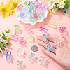 52Pcs 26 Styles UV Plating Transparent Acrylic European Beads OACR-TA0004-82-6
