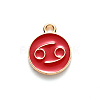 Alloy Enamel Pendants ENAM-S124-01B-07D-2