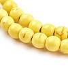 Synthetic Turquoise Beads Strands TURQ-G106-6mm-02I-3