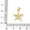 Brass Micro Pave Cubic Zirconia Pendants KK-D317-069G-3