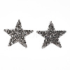 Star Glitter Hotfix Rhinestone DIY-WH0301-92A-04-1