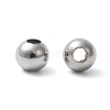 Tarnish Resistant 304 Stainless Steel Hollow Round Seamed Beads X-STAS-R032-5mm-2