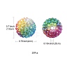 20Pcs Rainbow AB Resin Rhinestone Beads OACR-FS0002-33-4