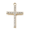 UV Plating Alloy Crystal Rhinestone Pendants RB-CBAD37D-18G-1