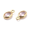 Eco-Friendly Brass with Glass Pendants KK-K268-01U-3