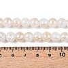 Electroplated Crackle Glass Beads Strands X-EGLA-N014-8mm-02-4