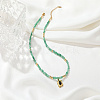 Natural Green Aventurine Bead Necklaces MX2744-2