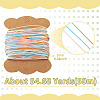 50M Gradient Color Waxed Polyester Cords YC-TADJ0001-04A-3