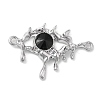 Alloy Jet Rhinestone Pendants LS-PALLOY-P294-01P-02-1