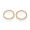 Tibetan Style Linking Rings TIBEB-EA8631Y-AG-LF-2