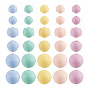150Pcs 15 Styles Silicone Beads SIL-TA0001-25-2