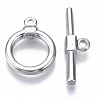 Non-Tarnish 304 Stainless Steel Toggle Clasps STAS-N087-21-1