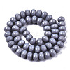 Opaque Solid Color Glass Beads Strands GLAA-R217-01-A01-2