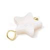 Natural Freshwater Shell Pendants PALLOY-JF02416-02-4