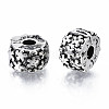 Alloy European Style Clasps PDLC-R001-02AS-2