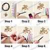 90Pcs 6 Styles Brass Cord Ends KK-BBC0023-43-5