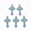 Alloy Enamel Pendants ENAM-S121-059B-2