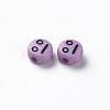 Opaque Medium Purple Acrylic Beads X-MACR-N008-42-C06-3