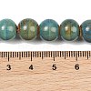 Handmade Fancy Antique Glazed Porcelain Ceramic Round Beads Strands PORC-L019-10mm-11-8