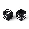 Initial Acrylic Horizontal Hole Beads OACR-ZX006-35G-2