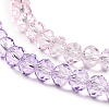 Transparent Painted Glass Beads Strands X-DGLA-A034-T6mm-A05-3