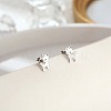 Non-Tarnish 304 Stainless Steel Stud Earrings for Women DL2638-2-1