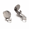 304 Stainless Steel Clip-on Earring Findings STAS-L259-001A-P-2