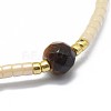 Adjustable Natural Tiger Eye Braided Bead Bracelets BJEW-F391-A09-3