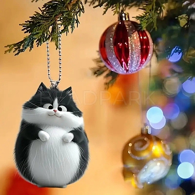 Cat Acrylic Hanging Ornaments PW-WGE0BA8-01-1