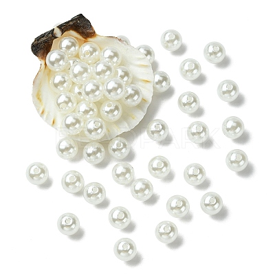 ABS Plastic Imitation Pearl Round Beads MACR-YW0002-10mm-82-1