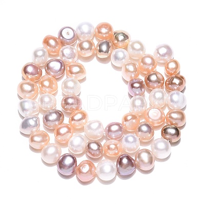 Natural Cultured Freshwater Pearl Beads Strands PEAR-T003-10D-1