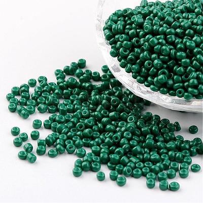 8/0 3mm Baking Paint Glass Seed Beads Loose Spacer Beads X-SEED-S002-K26-1