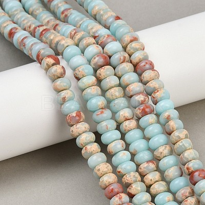 Synthetic Aqua Terra Jasper Beads Strands G-P237-03-1
