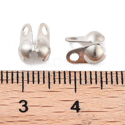 Rack Plating Brass Bead Tips KK-P274-02D-P-1