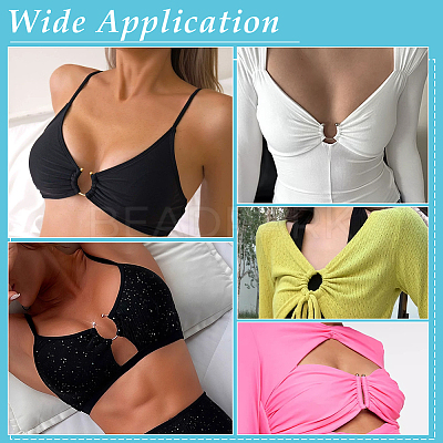 18Pcs 3 Styles U Shape Alloy Bikini Clips Buckles AJEW-PH0006-72-1