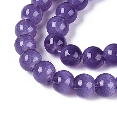 Transparent Glass Imitation Cat Eye Beads Strands GLAA-Q110-01B-03-1