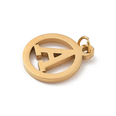304 Stainless Steel Charms
with Jump Ring STAS-R001-02G-A-1