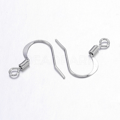 Brass French Earring Hooks X-KK-Q366-P-NF-1