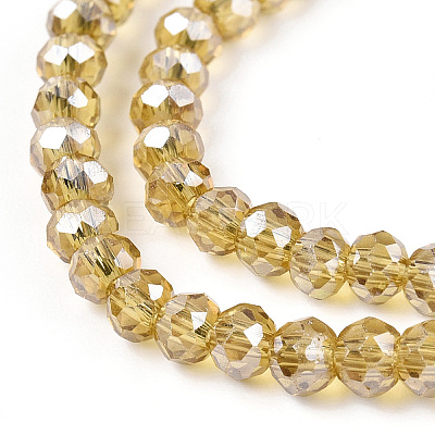 Electroplate Glass Beads Strands EGLA-A034-T2mm-A01-1-1