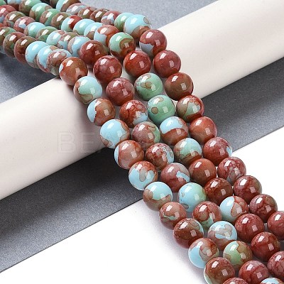 Baking Paint Glass Bead Strands GLAA-H031-01B-04-1