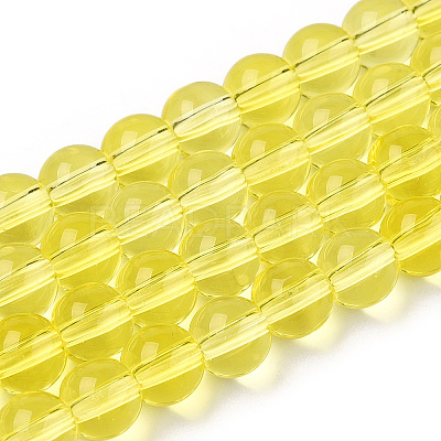 Transparent Glass Beads Strands X-GLAA-T032-T6mm-12-1
