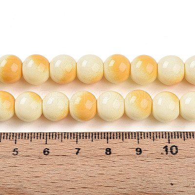 Baking Paint Glass Beads X1-DGLA-N012-10mm-03-1